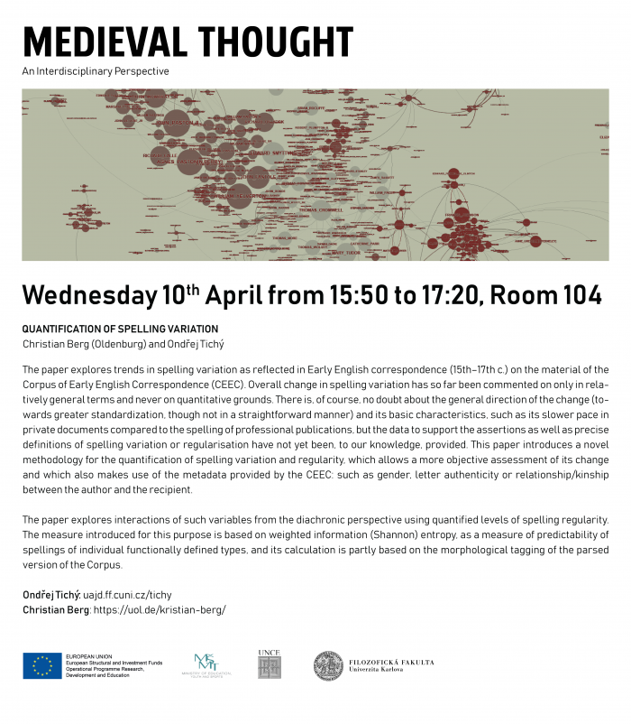 Medieval Thought: An Interdisciplinary Perspective @ Faculty of Arts - main building, room 104