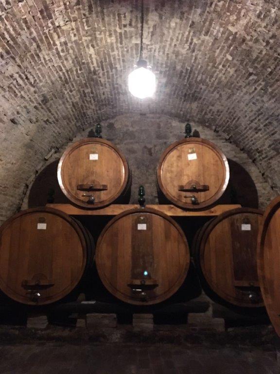 Vinné sklepy v klášteře Monte Oliveto