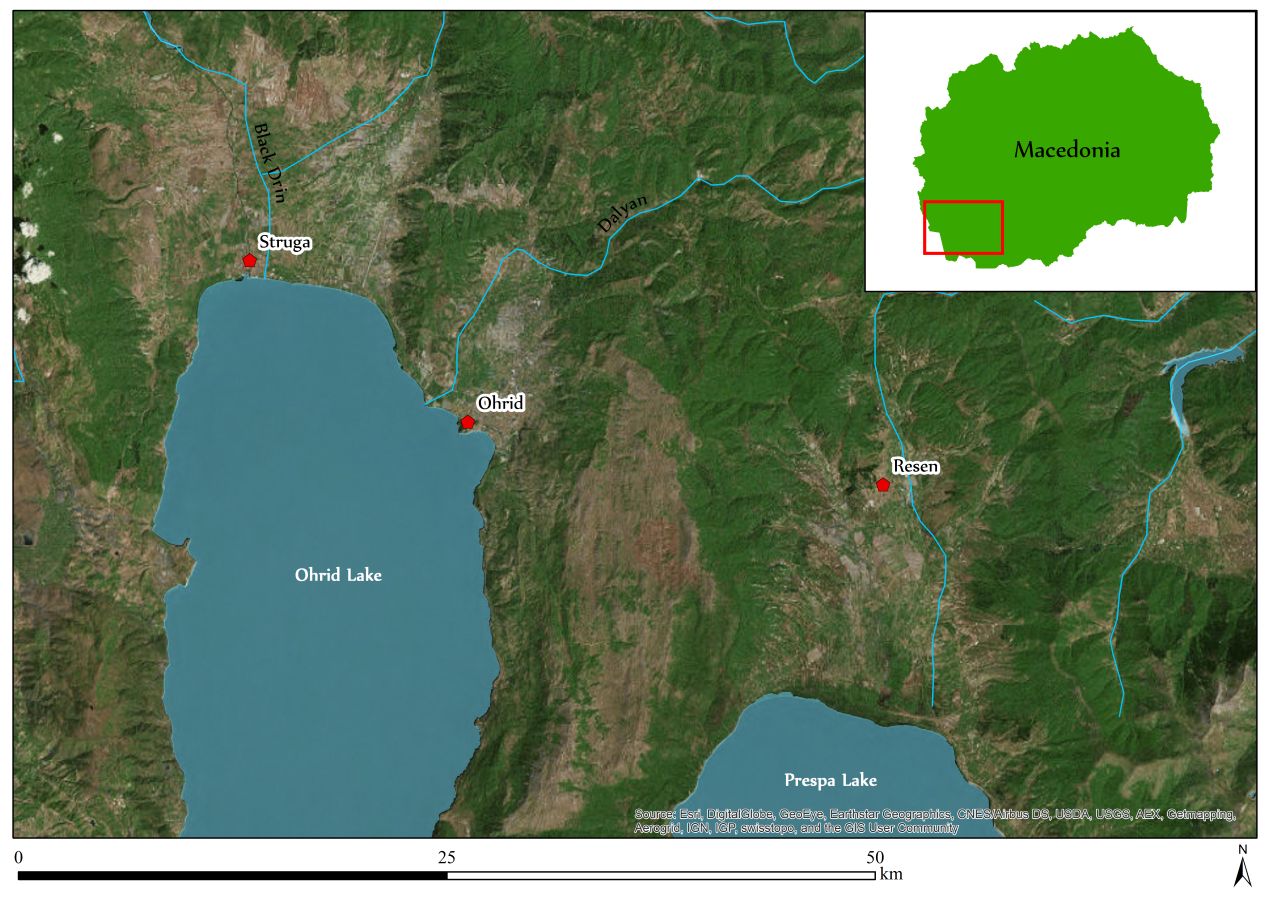Fig. 2_Ohrid – skúmaná oblasť