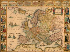 mapa evropy antik